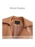 Classic modern trench coat oversized leather jacket